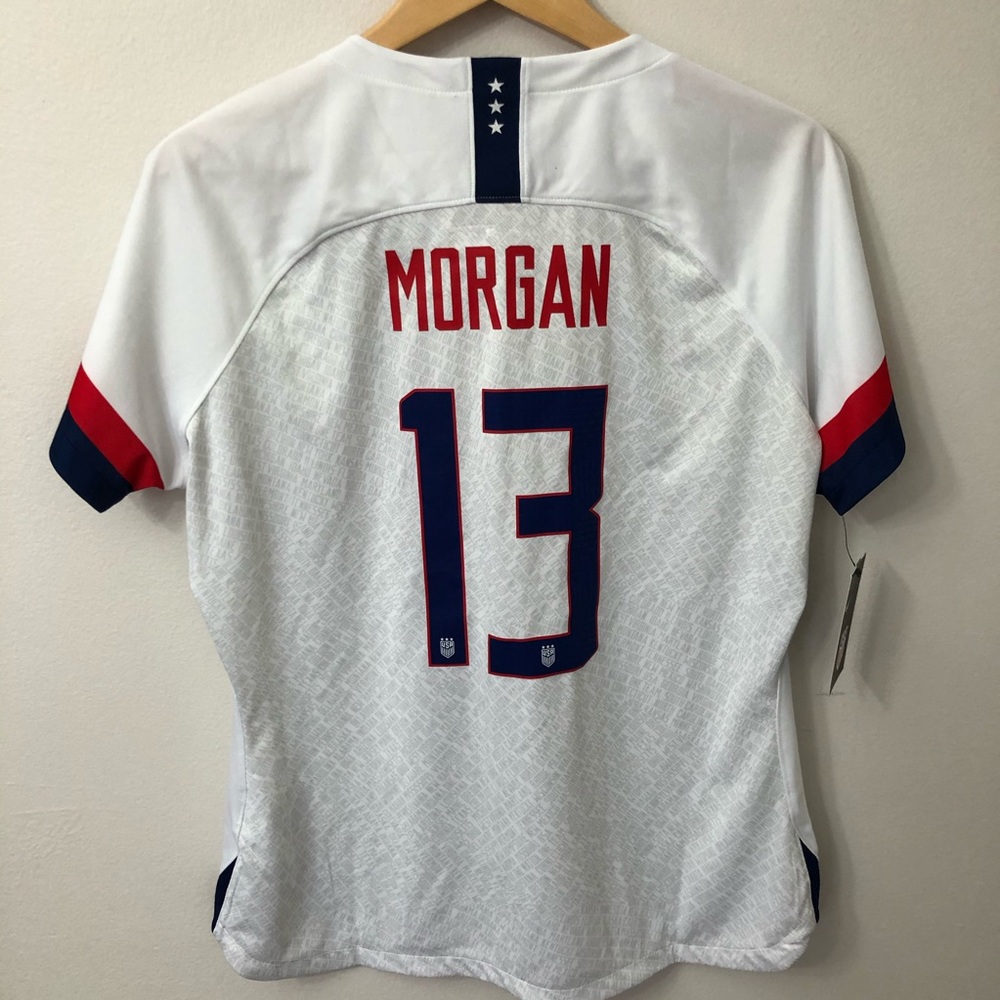 NEW NIKE USA Soccer White Size XL Morgan Jersey
